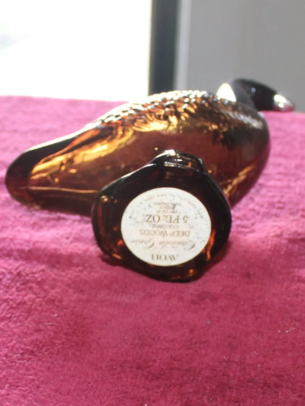 Vintage Avon Canada Goose glass decanter